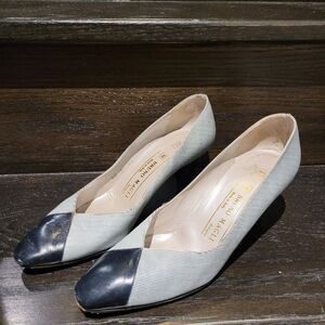 Vintage Italy Bruno Magli Leather Heels Shoes Size: 7